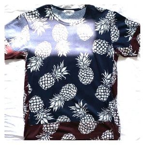 Valentino Mens SS16 Pineapple Double T-Shirt (S)
